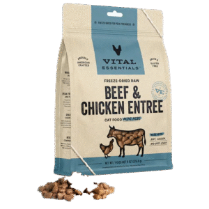 Vital Essentials MINI NIBS – Beef & Chicken Entrée(牛肉 & 雞肉凍乾迷你肉粒)