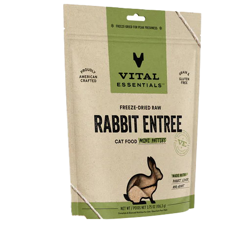 Vital Essentials MINI Patties – Rabbit Entrée(兔肉凍乾迷你肉餅)