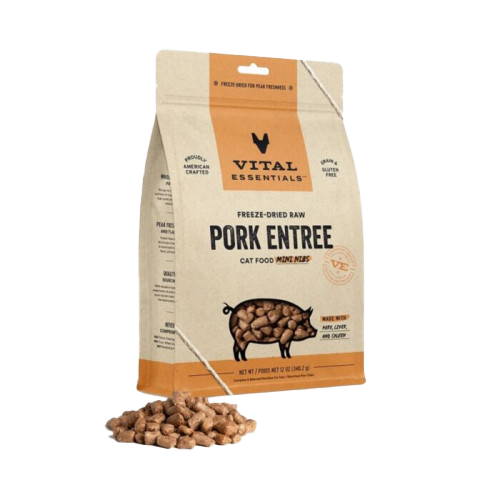 Vital Essentials MINI NIBS – Pork Entrée(豬肉凍乾迷你肉粒)