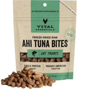 Vital Essentials TREATS – Freeze-Dried Ahi Tuna Bites（吞拿魚凍乾原肉小食）