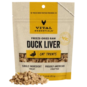 Vital Essentials TREATS – Freeze-Dried Duck Liver（鴨肝凍乾原肉小食）