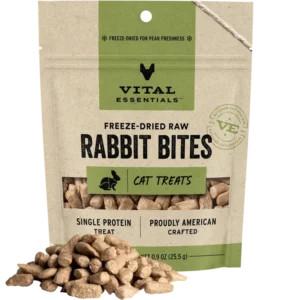 Vital Essentials TREATS – Freeze-Dried Rabbit Bites（兔肉凍乾原肉小食）