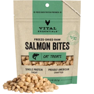 Vital Essentials TREATS – Freeze-Dried Salmon Bites（鮭魚凍乾原肉小食）