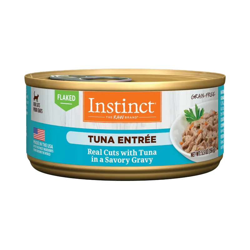 Instinct 無穀物⾁汁吞拿⿂⽚貓⽤主食罐頭