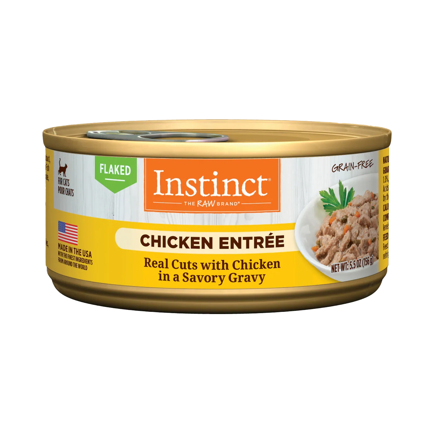 Instinct 無穀物⾁汁雞⾁⽚貓⽤主食罐頭