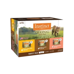 Instinct 經典無穀物系列 禮盒裝( 混味) 主食罐頭 雞⾁ 4 / 鴨⾁ 4/ 三 ⽂⿂ 4