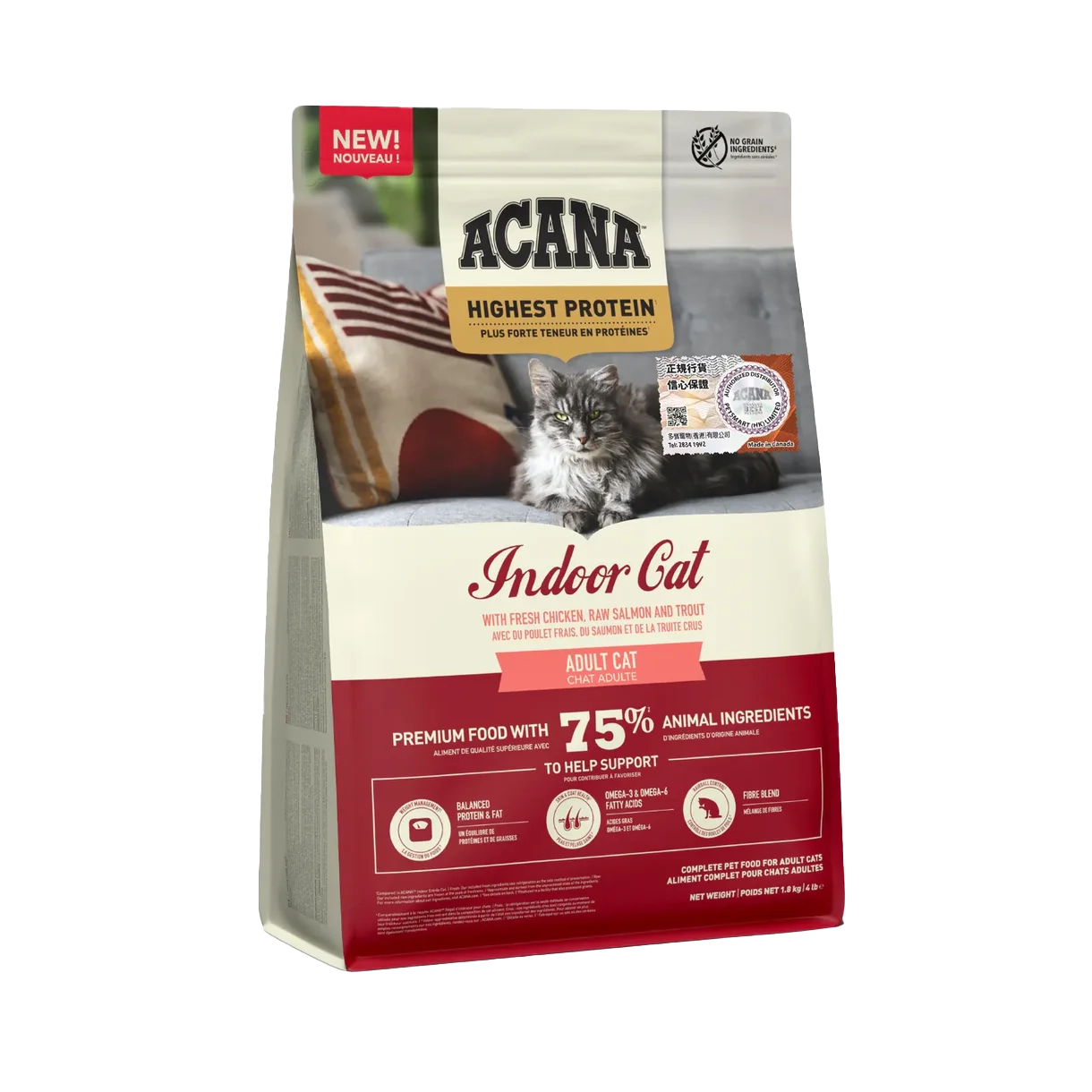 ACANA 高蛋白室內貓