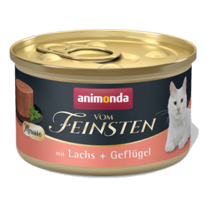 Animonda Vom Feinsten 成貓慕斯罐 三文魚+禽肉 85g
