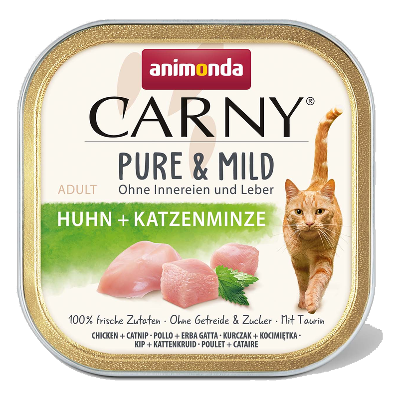 Animonda Carny Pure & Mild 成貓餐盒 雞肉+貓薄荷 100g