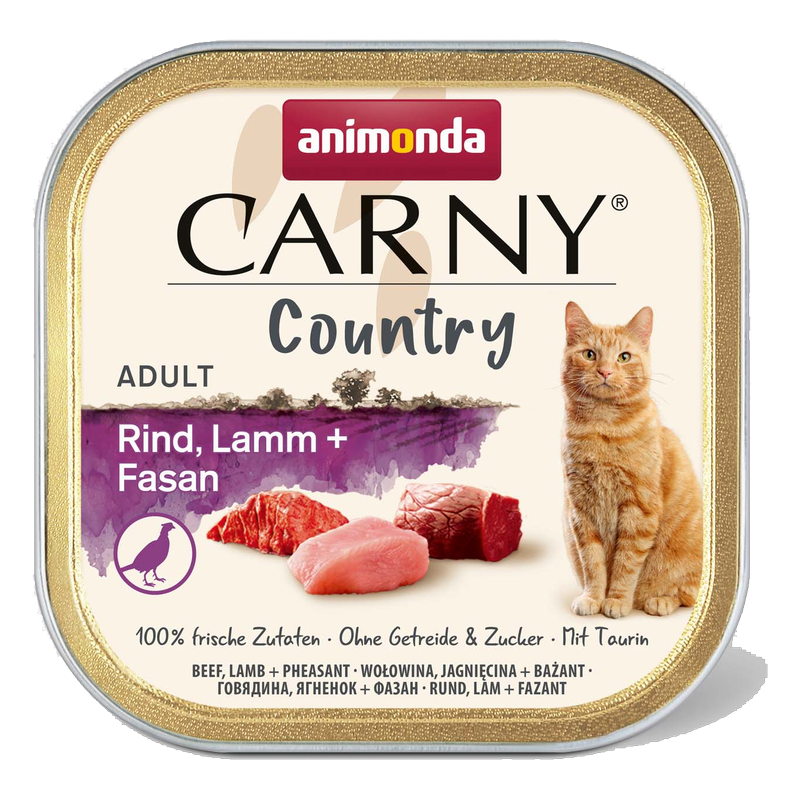 Animonda Carny Country 成貓肉泥餐盒 牛肉、羊肉+雉雞 100g