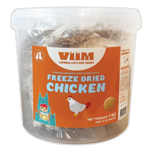 VIIM 凍乾雞粒 桶裝 1kg（50g x 20 包）